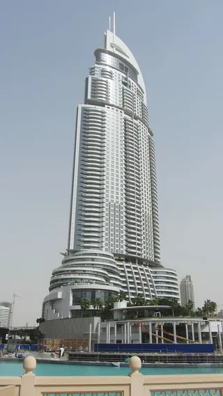 摩天大楼，建筑，迪拜，天空，蓝色，天空，蓝色，建筑，财富