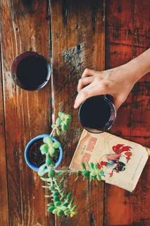 复古，健康，酒吧，迪士尼，唐老鸭，漫画，罐子，植物