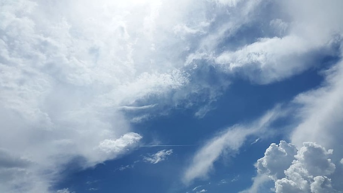 云图案壁纸，天空，云，大气，空气，氧气，dom，天蓝色
