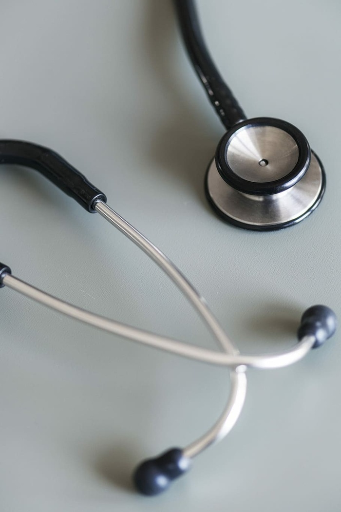 特写摄影、灰色、黑色、听诊器、设备、隔离、健康、医学