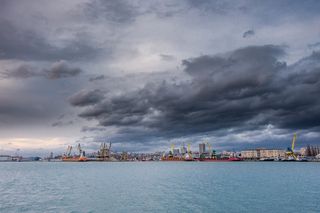 水、全景、海洋、旅游、天空、布尔加斯港、船舶、租船