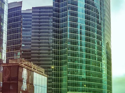 玻璃窗建筑照片