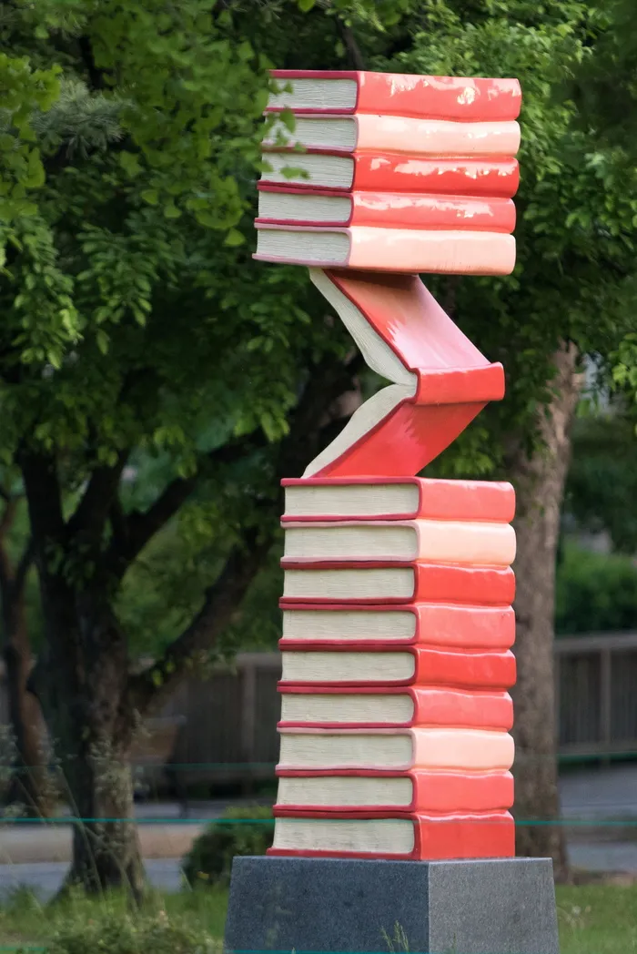 雕塑, 书, 艺术, 花园, 纪念馆, 公园, 树, 一天