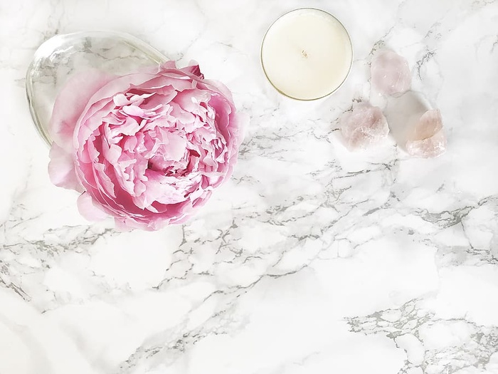 拉斯维加斯，办公室，办公桌，大理石，设计，花卉，牡丹，平铺