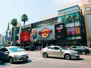 好莱坞，硬摇滚咖啡馆，美国，加利福尼亚州，美国，街道，摇滚