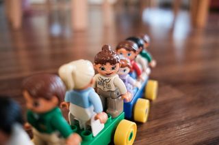 儿童，玩具，人类，快乐，playmobil，小男人，玩具，童年