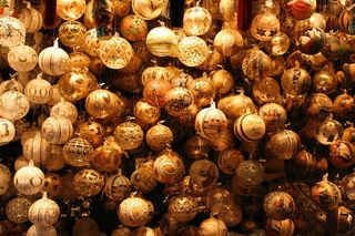 白色、棕色、吊坠、装饰品、圣诞树装饰品、舞会、圣诞节、假日