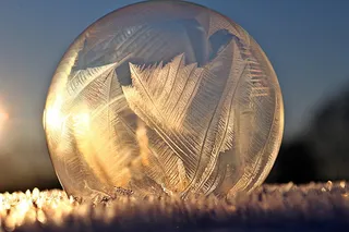 冰晶、肥皂泡、冰冻泡、霜冻泡、雪、冬天、冰冻、霜冻