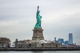 雕像，雕塑，艺术，纪念碑，建筑，纽约，城市，城市