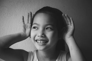 肖像，头像，童年，微笑，孩子，一个人，幸福，情感