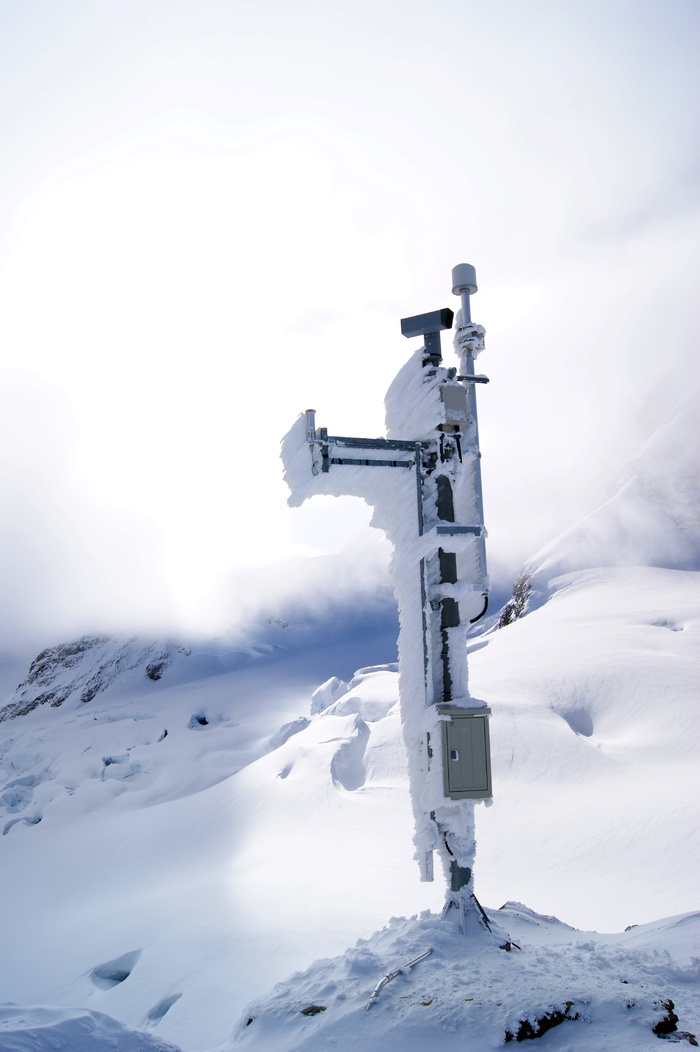 移动电话桅杆，少女峰，山脉，雪景，雪，冬天，寒冷，自然