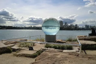 悉尼，新南威尔士，澳大利亚，玻璃球，水，天空，云天，自然