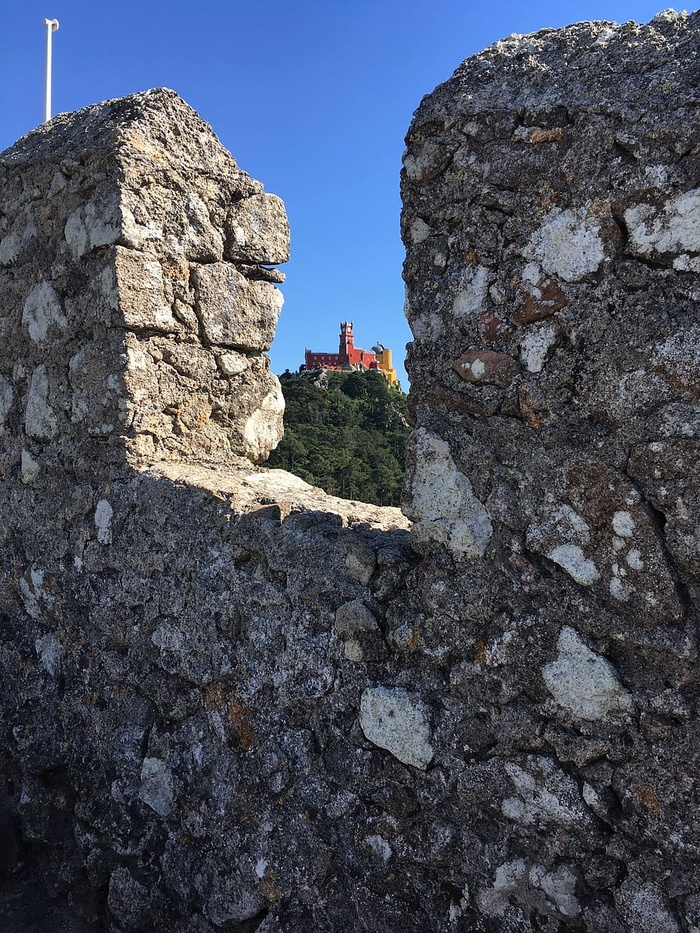 城堡，葡萄牙，旅游，实体，建筑结构，建筑，天空，岩石