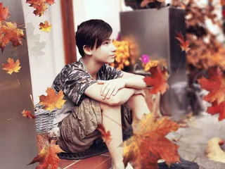 德国，科切，82431科切，等待，梦想，孩子，秋天，男孩