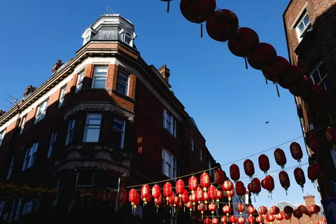 英国伦敦，中国新年，狗年，唐人街，伦敦城，街头，街头摄影