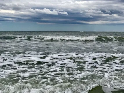 户外，水，自然，海洋，海洋，海浪，天气，草