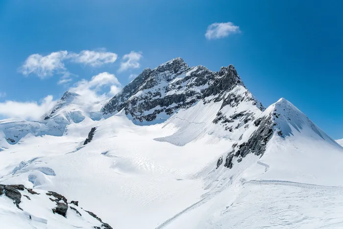 少女峰，瑞士，冰盖，高山，和平，晴天，敬畏，降雪