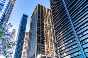 高层建筑的低角度摄影