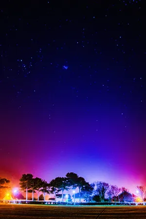 天空的长曝光镜头