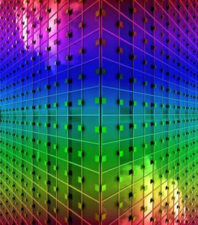 立面，建筑，渲染，彩虹，颜色，盒子，城市，多彩