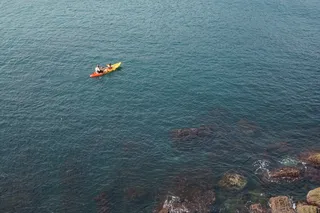 西班牙, 圣塞巴斯蒂安, 海, 水景, 海景, 船, 皮划艇, 自然