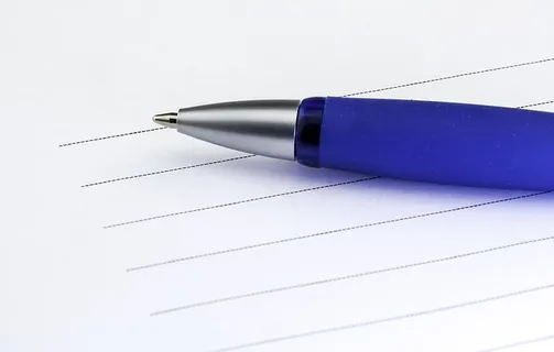 办公室，写字，纸，笔，笔记，行，笔记，列表