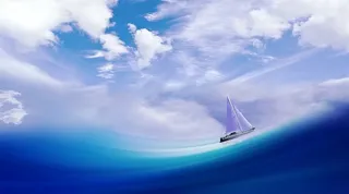 帆船，海洋，白天，船，靴子，波浪，海，水