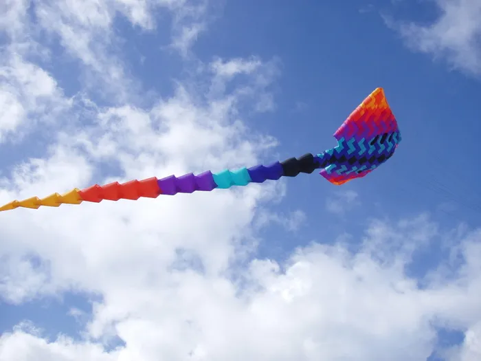 风筝，天空，夏天，户外，飞翔，蓝色，节日，风筝