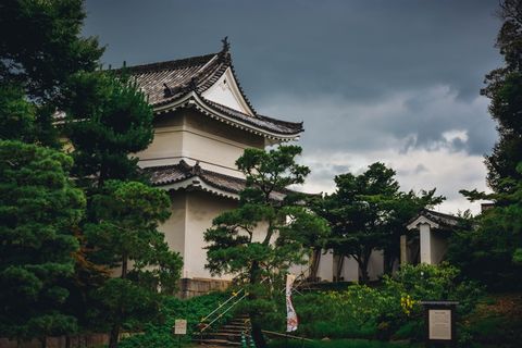 日本，基托什，日本城堡，暴风雨，绿色，城堡，建筑，文化