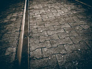 道路，铺路石，鹅卵石，街景，感觉，铁路，街道，城市