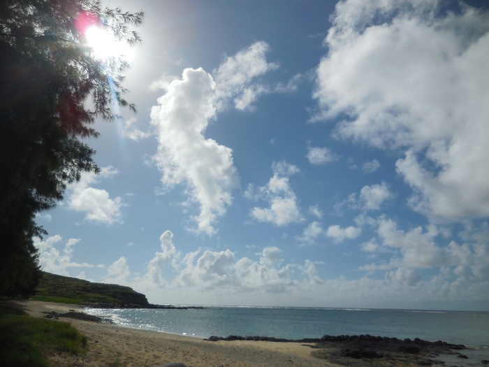 太阳，大海，海滩，印度洋，天空，水，云天，自然之美
