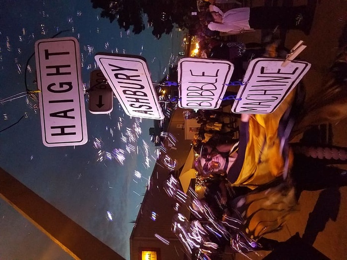 美国，旧金山，波特罗山，通讯，文字，夜，照亮，一人