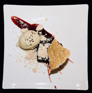 糖浆，巧克力，香草，冰淇淋，蛋糕，甜点，食物，甜食