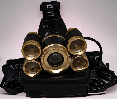 led，前照灯，手电筒，明亮，现代，聚光灯，闪光灯，前照灯手电筒