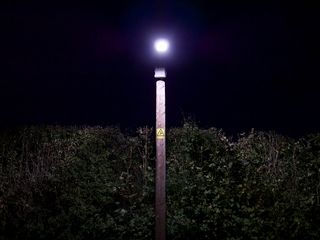 英国，塔波里，灯，夜间，夜间，死亡危险，路灯，照明