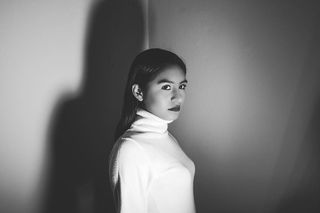 女人，女孩，黑发，黑白，年轻，年轻女人，年轻女人，化妆