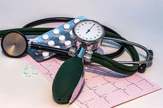 血压，监视器，顶部，粉色，打印，纸张，血压监视器，高血压