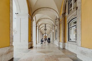 葡萄牙里斯本的奥古斯塔广场