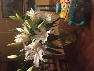 美国，卡迈克尔，复活节百合花，鲜花，桌子，饼干罐，鲜花，开花植物