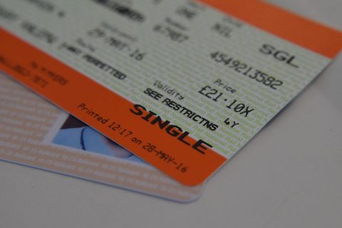 火车，车票，票价，英国，号码，西文，文本，特写