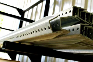 u-通道，堆叠，灰色，图案，孔，孔，金属，u