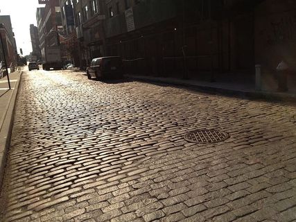 黑色、suv、灰色、混凝土、路面、建筑、dumbo、布鲁克林