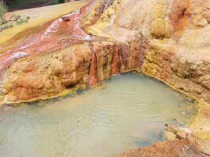 春天，矿床，水，颜色，岩石，宁静，自然之美，宁静的景色