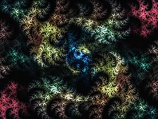 摘要, 数字, 艺术, 分形, 数字, 艺术, 多彩, 神奇, 梦幻