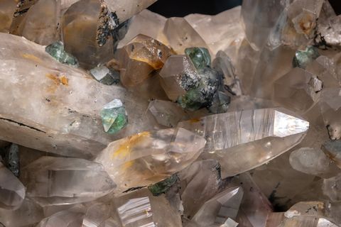 水晶、特写、无人、塑料、矿物、室内、透明、包