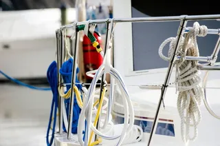 船，绳子，铁轨，西部，划船，佛罗里达，设备，没有人