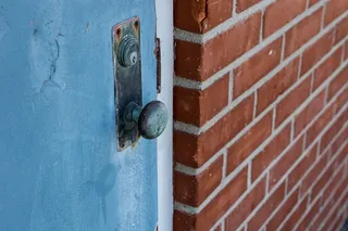 街道摄影，门，门把手，风化，旧，锁，砖