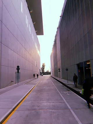 白天在人行道上行走的人