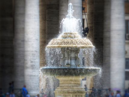 梵蒂冈城、建筑、喷泉、运动、喷淋、建筑结构、白天、水