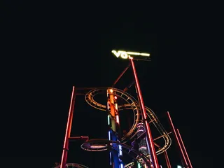 奥地利、维也纳、普拉特、公园、城市、娱乐、灯光、iphone